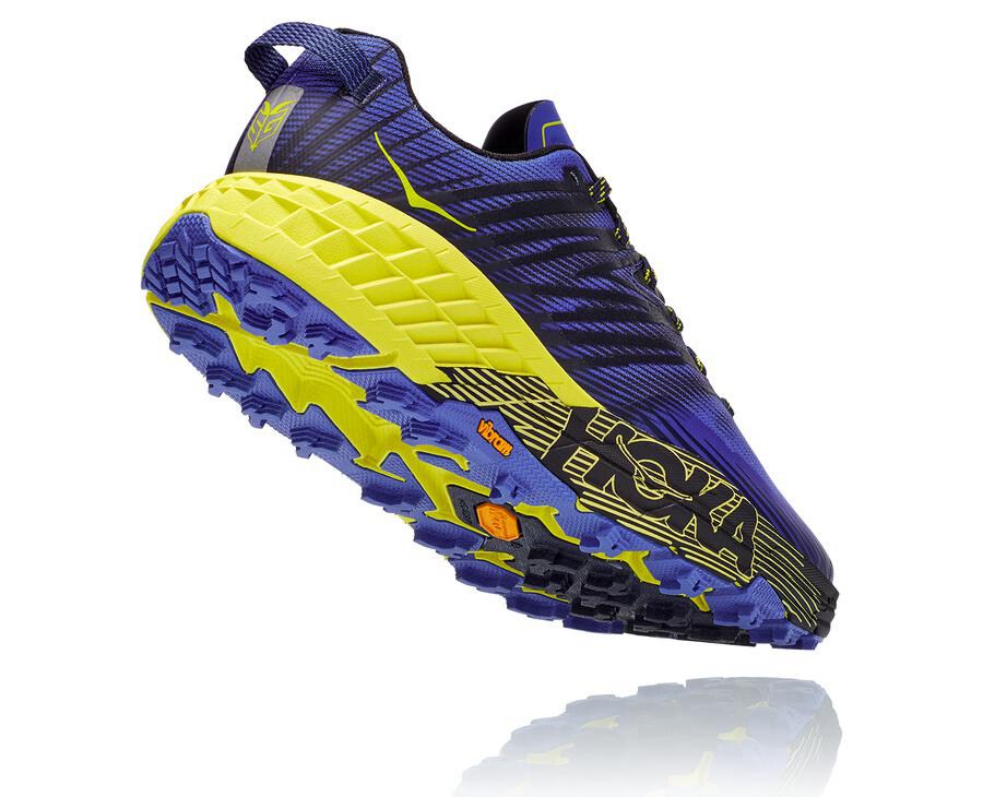 Hoka One One Spor Ayakkabı Erkek Mavi/Yeşil - Speedgoat 4 - EH0547163